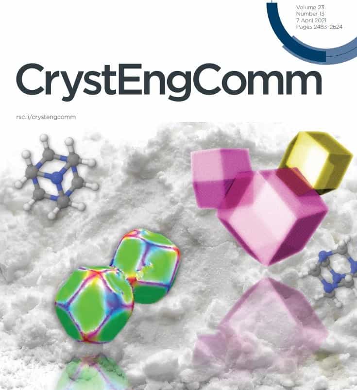 Royal Society of Chemistry Journal CrystEngComm Front Cover