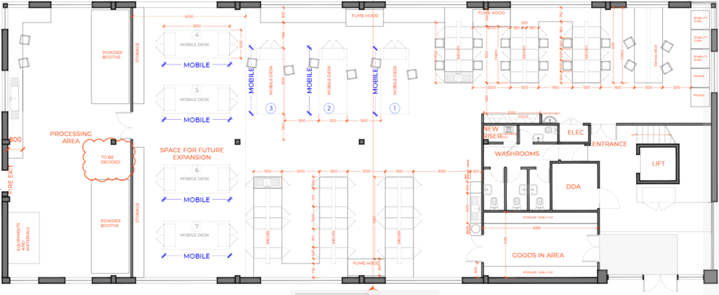 Ground Floor Lab Floor Plan